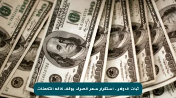 ثبات الدولار.. استقرار سعر الصرف يوقف كافة التكهنات